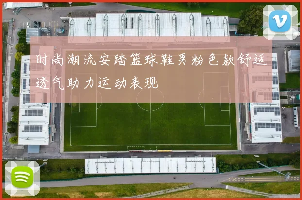 时尚潮流安踏篮球鞋男粉色款舒适透气助力运动表现